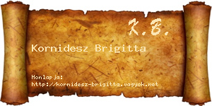 Kornidesz Brigitta névjegykártya